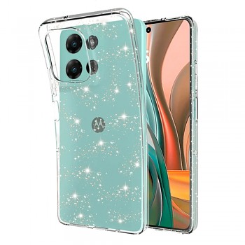Techsuit SparkleSkin Series pro Motorola Moto G75 průhledný