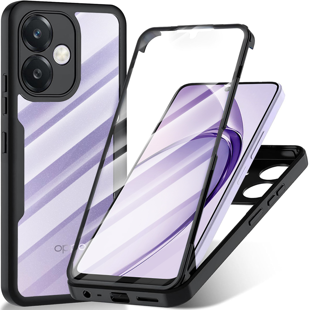 Levně Techsuit ColorVerse 360 Series + Ochranné sklo pro Oppo A40 4G A60 5G černá