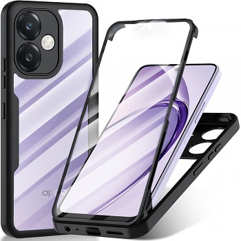 Techsuit ColorVerse 360 Series + Ochranné sklo pro Oppo A40 4G A60 5G černá