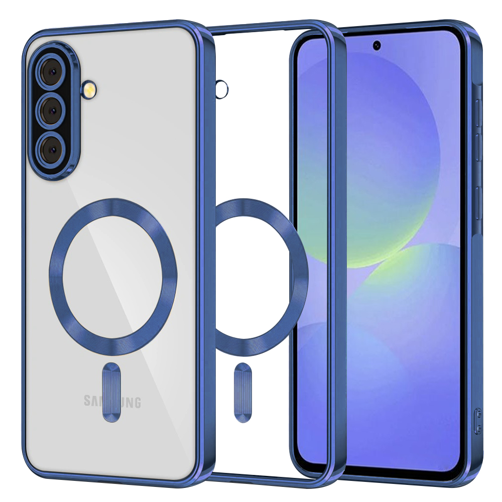Levně Techsuit Luxury Crystal MagSafe pro Samsung Galaxy A36 5G A56 5G tmavě modrá