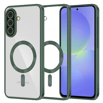 Techsuit Luxury Crystal MagSafe pro Samsung Galaxy A36 5G A56 5G tmavě zelená