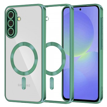 Techsuit Luxury Crystal MagSafe pro Samsung Galaxy A36 5G A56 5G světle zelená