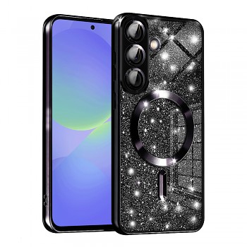 Techsuit Luxury Glitter MagSafe pro Samsung Galaxy A36 5G A56 5G černá