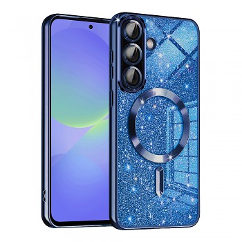 Techsuit Luxury Glitter MagSafe pro Samsung Galaxy A36 5G A56 5G tmavě modrá