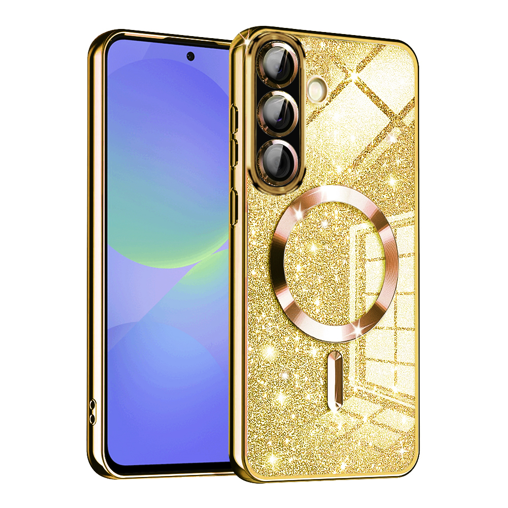 Levně Techsuit Luxury Glitter MagSafe pro Samsung Galaxy A36 5G A56 5G zlatá