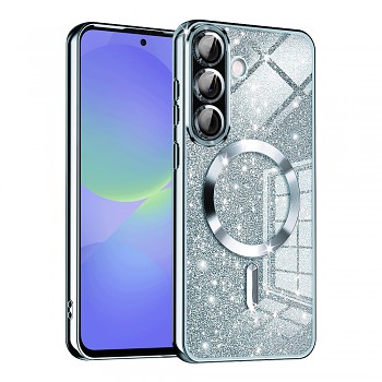 Techsuit Luxury Glitter MagSafe pro Samsung Galaxy A36 5G A56 5G světle modrá