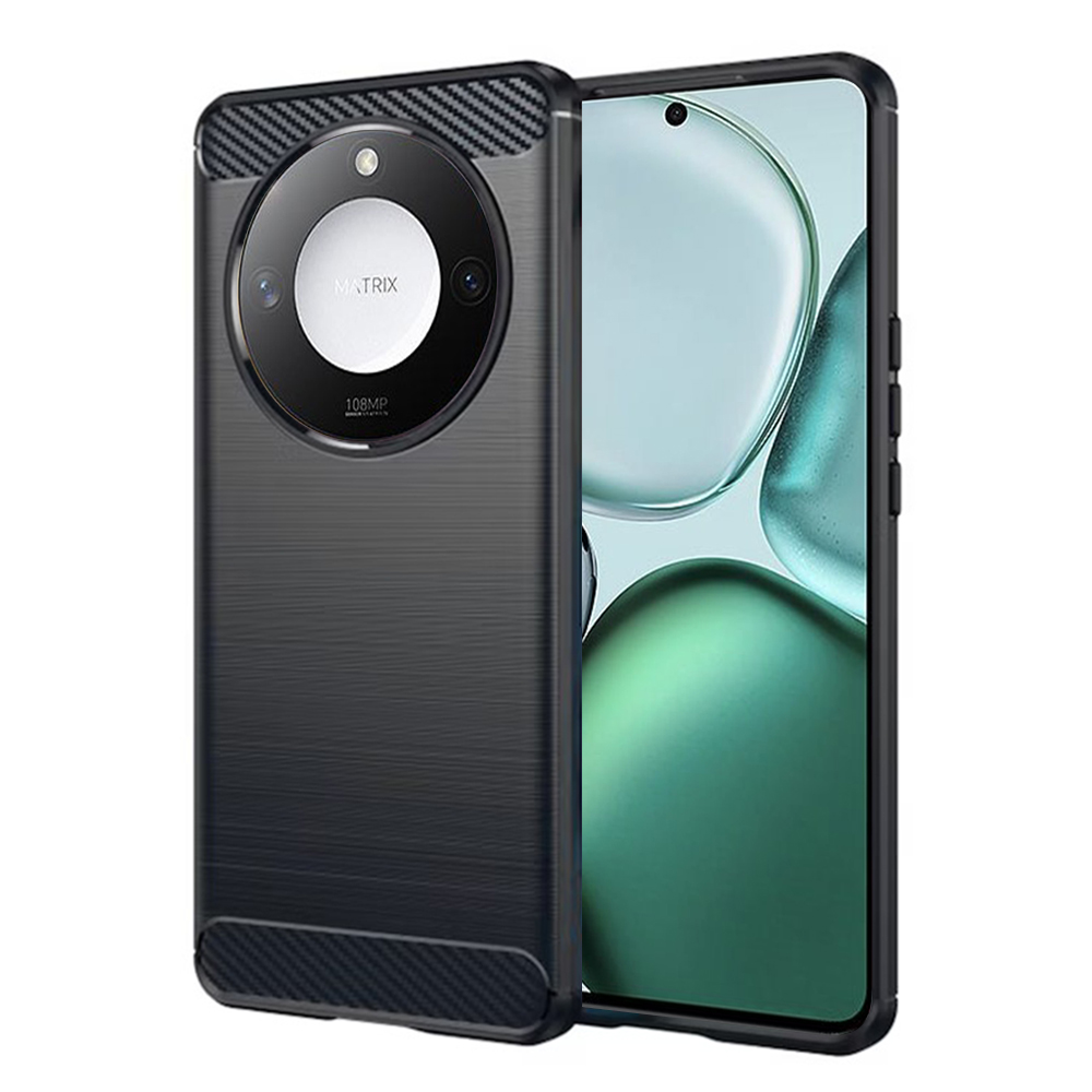 Levně Techsuit Carbon Silicone pouzdro Honor X9c Smart černé
