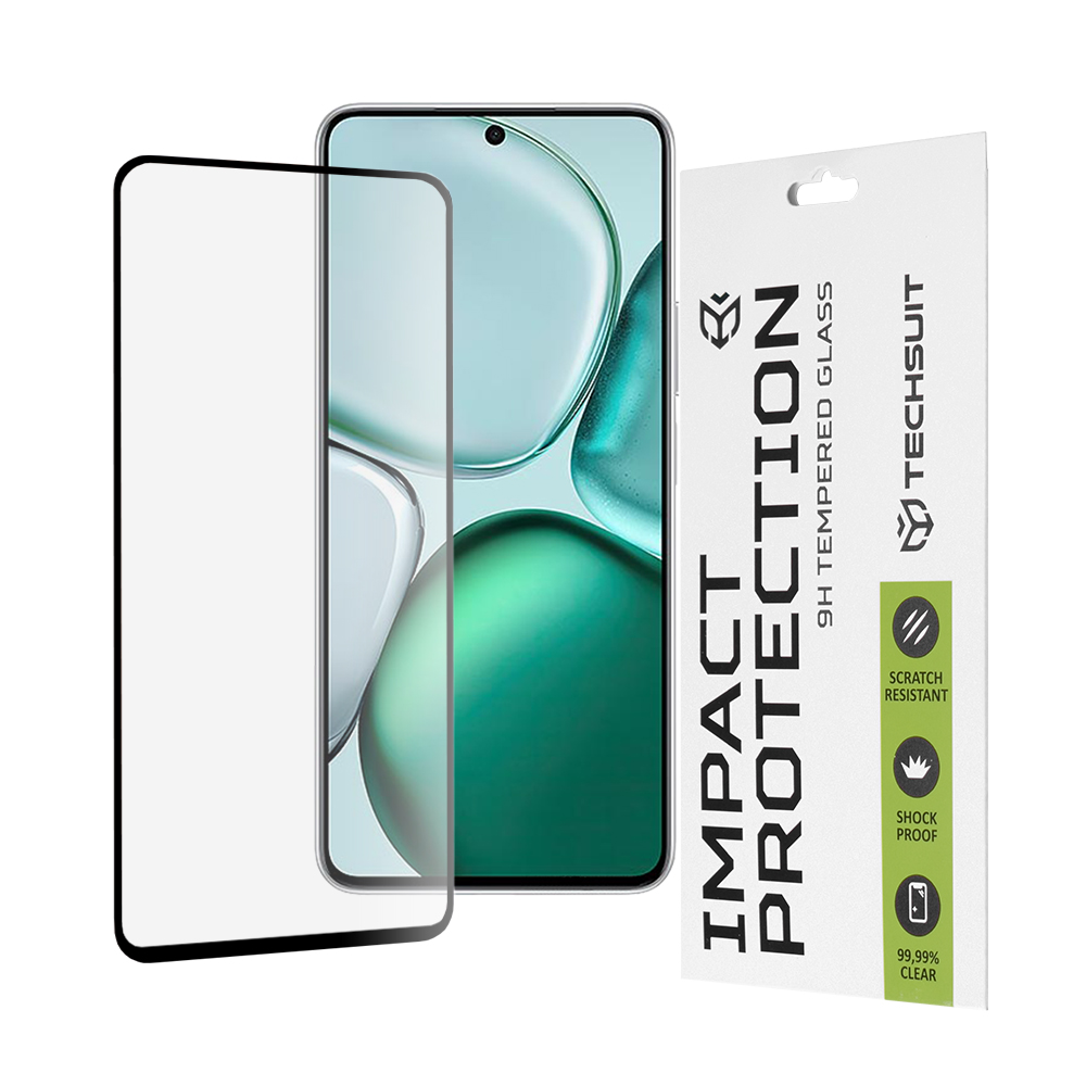 Levně Ochranné sklo Techsuit 111D Full Cover Full Glue pro Honor X9c Smart černé