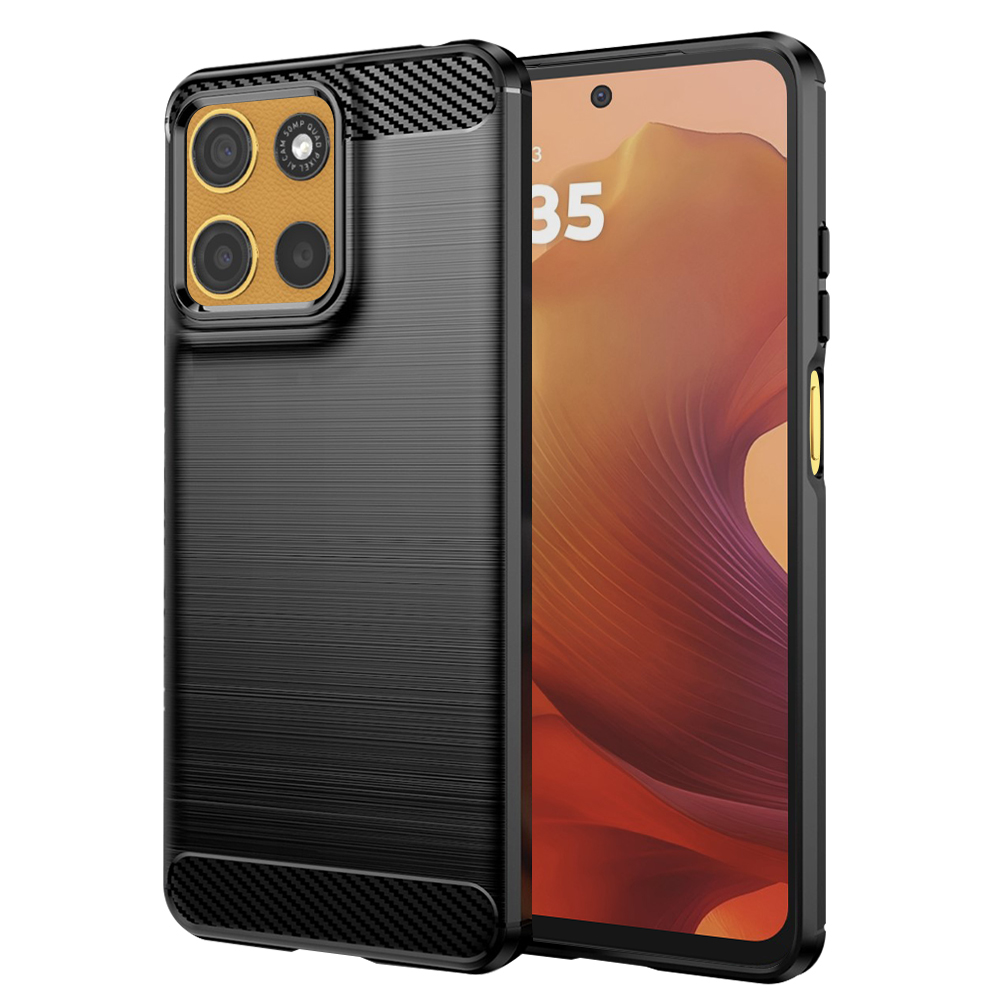 Levně Techsuit Carbon Silicone pro Motorola Moto G15 G15 Power černý