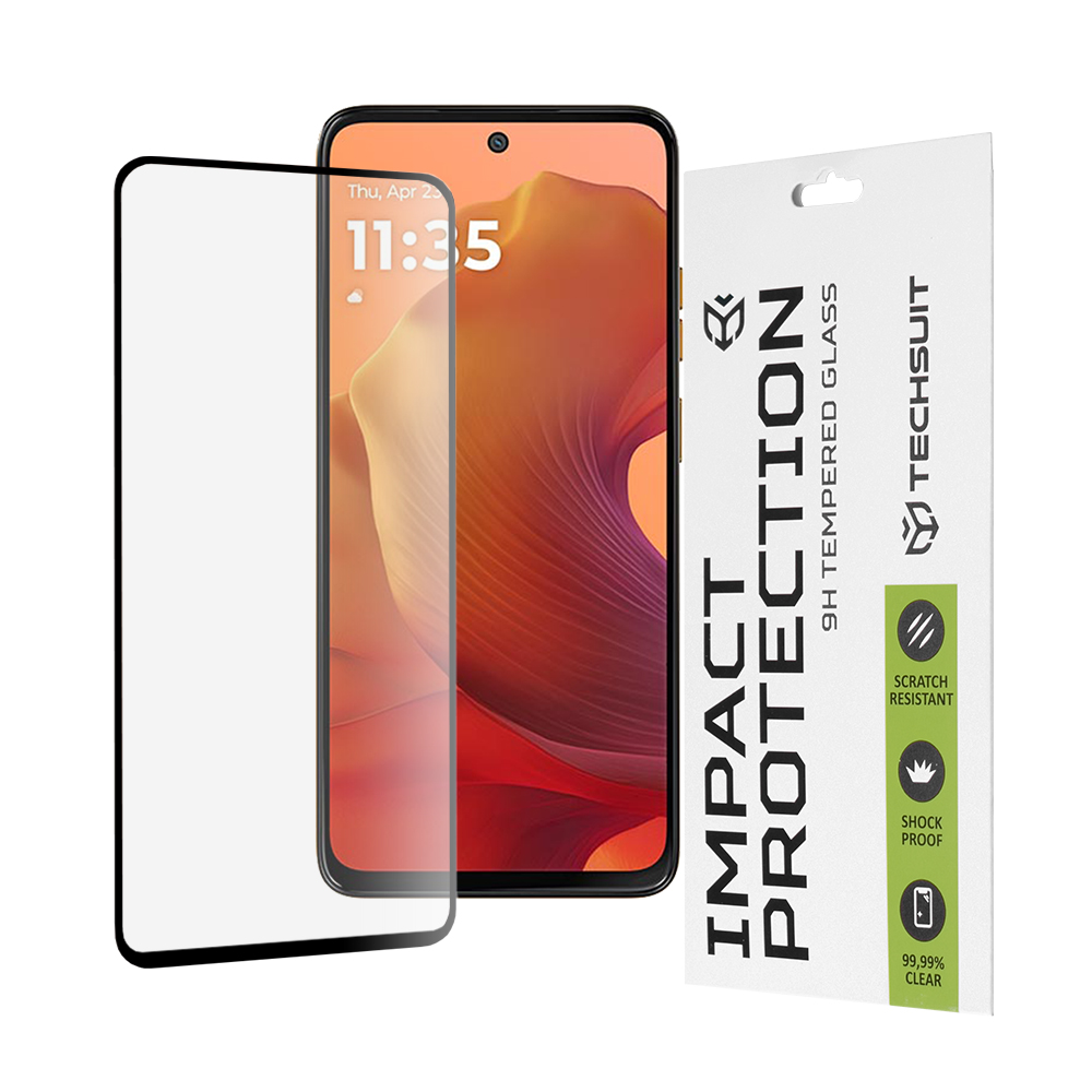 Levně Ochranné sklo Techsuit 111D pro Motorola Moto G15 G15 Power černé