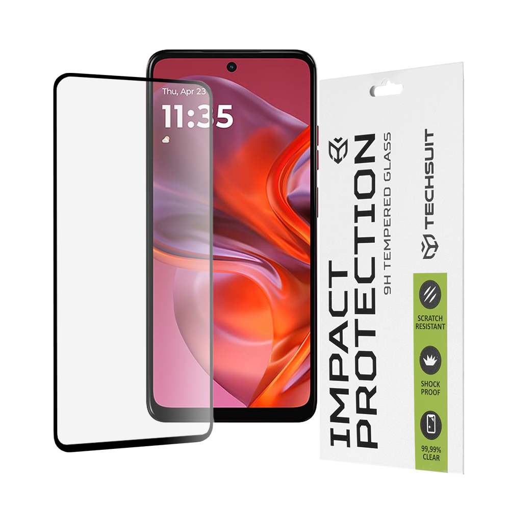 Levně Ochranné sklo Techsuit 111D pro Motorola Moto G05 E15 černé