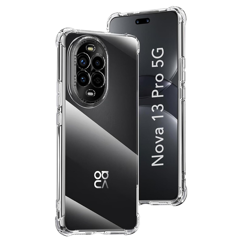 Levně Techsuit Shockproof průhledný silikonový obal Huawei nova 13 Pro průhledný