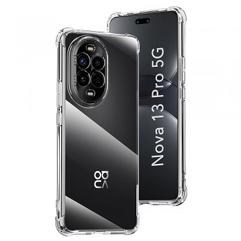 Techsuit Shockproof průhledný silikonový obal Huawei nova 13 Pro průhledný