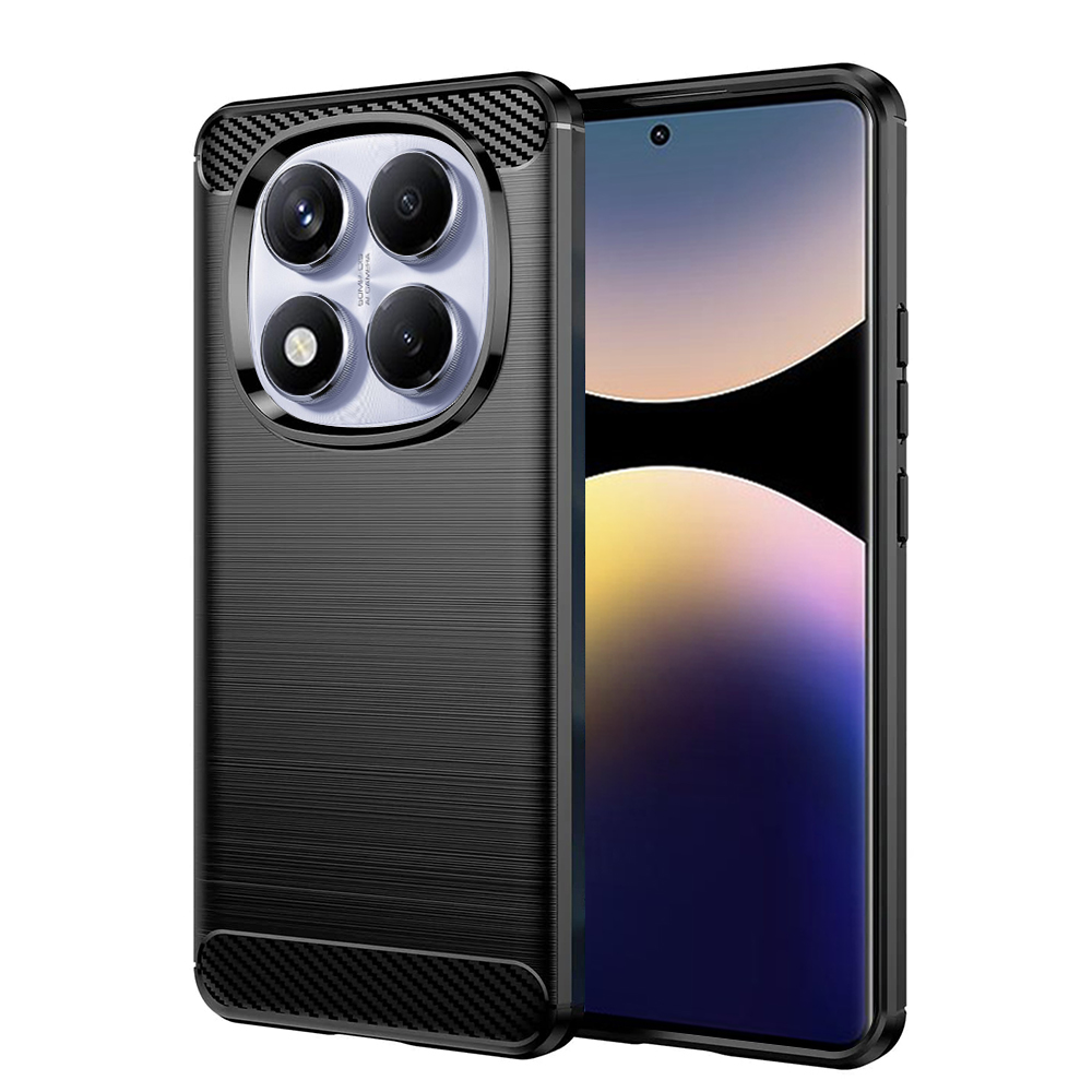 Levně Techsuit Carbon Silicone pro Xiaomi Redmi Note 14 Pro 4G černý