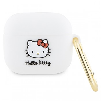 Hello Kitty Silicone 3D Kitty Head HKA33DKHSH pro Apple AirPods 3 bílá
