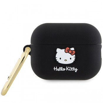 Hello Kitty Silicone 3D Kitty Head pro Apple AirPods Pro 2 černá
