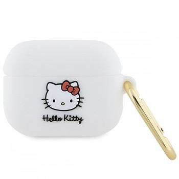 Hello Kitty Silicone 3D Kitty Head pro Apple AirPods Pro 1 bílá