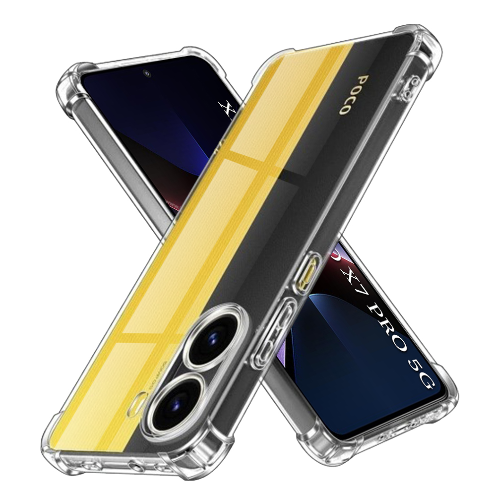 Levně Techsuit Shockproof průhledný silikon pro Xiaomi Poco X7 Pro průhledný