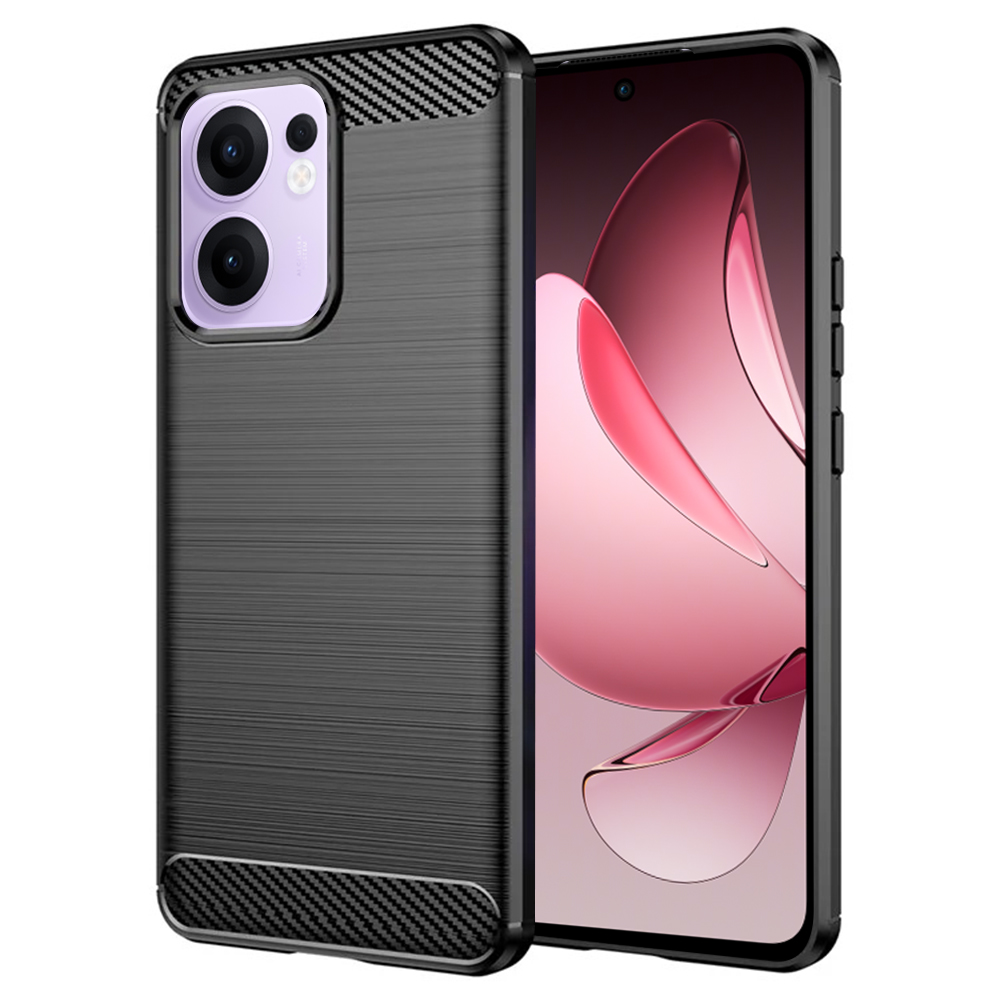 Levně Techsuit Carbon Silicone pro Oppo Reno13 F 4G Reno13 F 5G Reno13 FS 5G černý