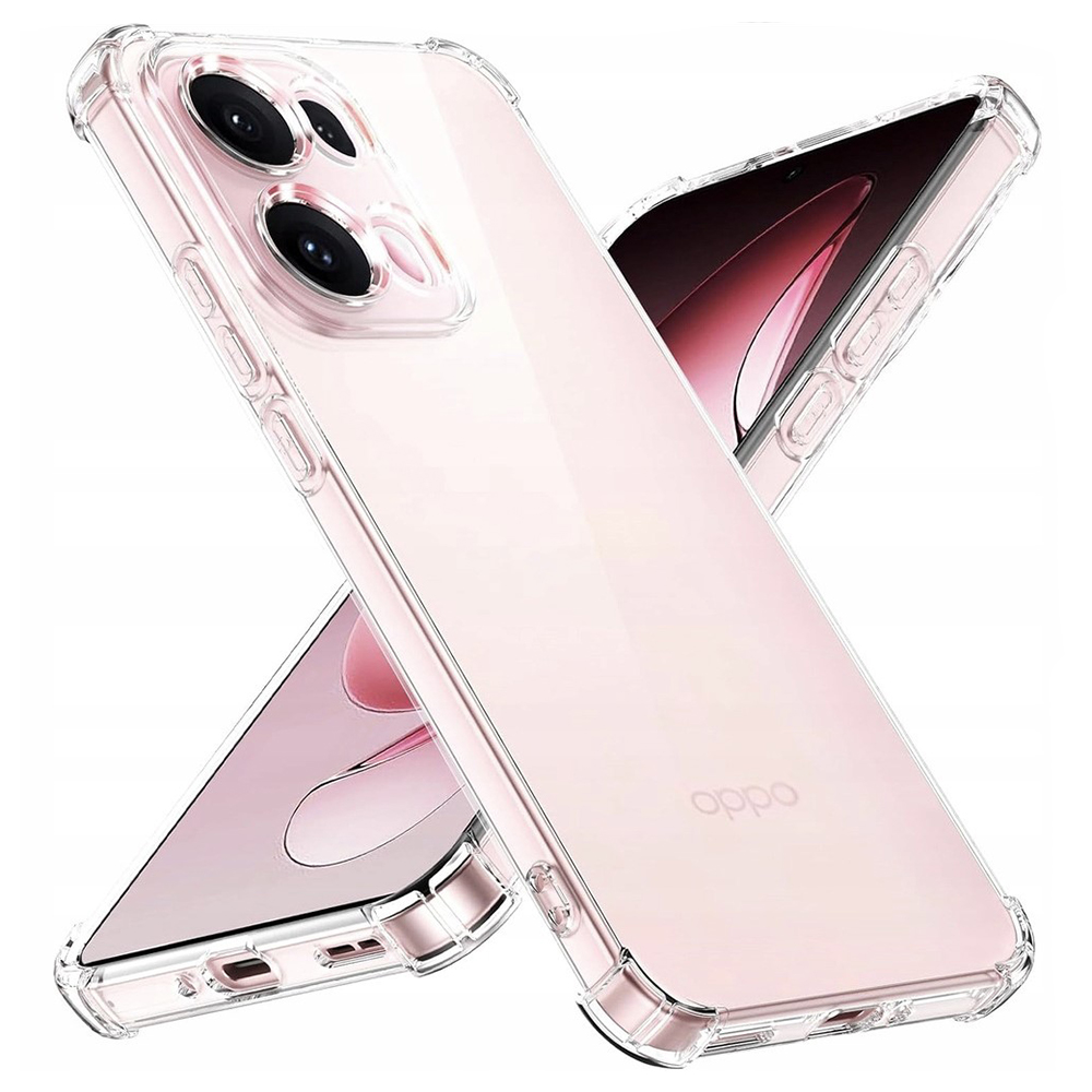 Levně Techsuit Shockproof průhledný silikonový obal Oppo Reno13 Pro průhledný