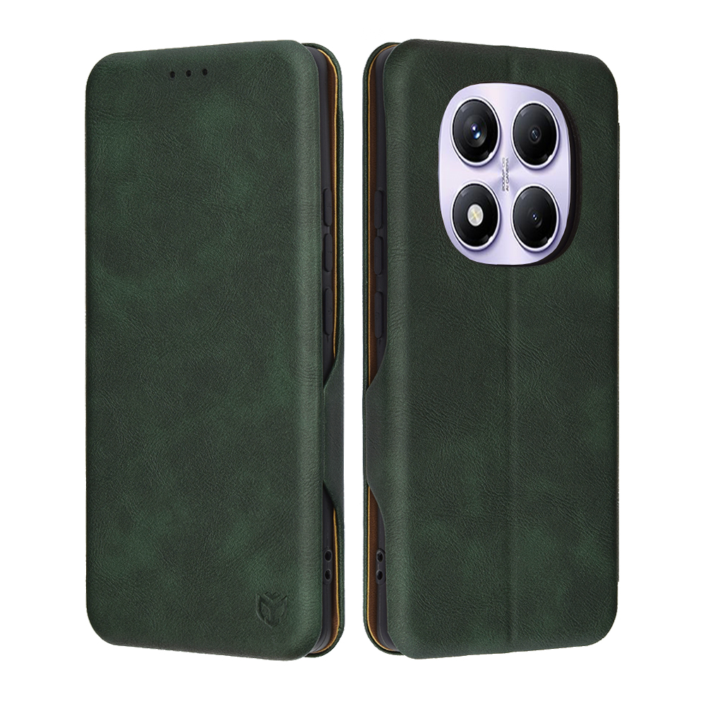 Levně Pouzdro Techsuit Safe Wallet Plus pro Xiaomi Redmi Note 14 Pro 4G zelené