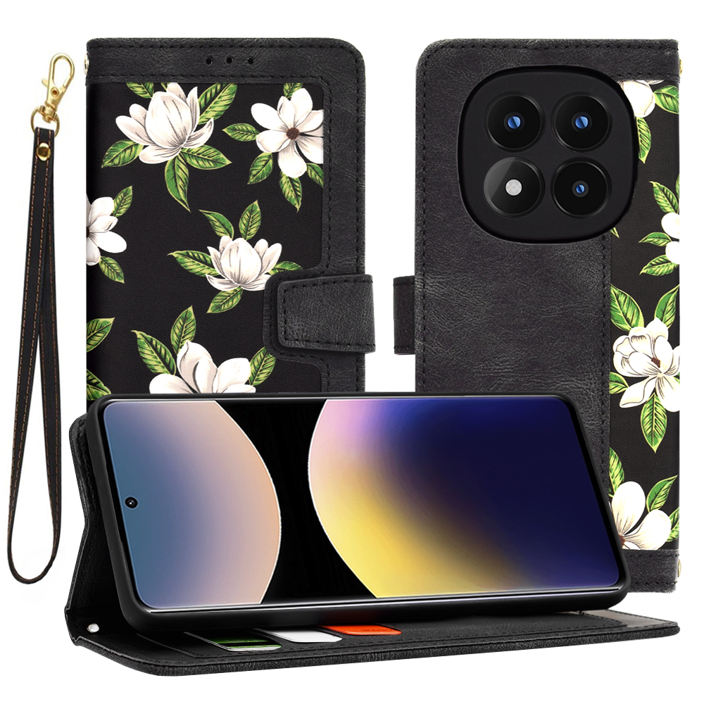 Levně Techsuit FlipCraft Xiaomi Redmi Note 14 Pro 4G Květiny úsvitu