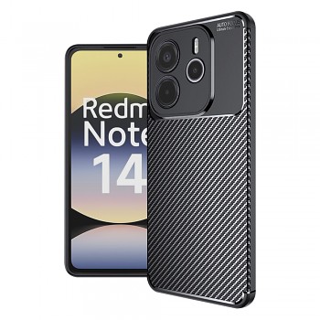 Pouzdro Techsuit CarbonFiber pro Xiaomi Redmi Note 14 4G černé