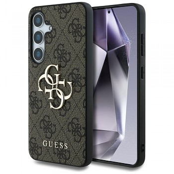 Guess Hardcase 4G Big Metal Logo pro Samsung Galaxy S25 hnědý