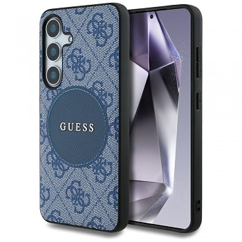 Guess 4G Circle Classic Logo MagSafe Samsung Galaxy S25 Plus modrá