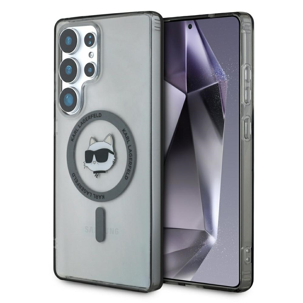 Karl Lagerfeld IML MagSafe Samsung Galaxy S25 Ultra Choupette's Head černá
