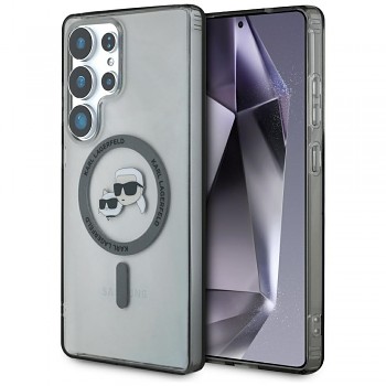 Karl Lagerfeld IML MagSafe Samsung Galaxy S25 Ultra Metal Karl a Choupette Head