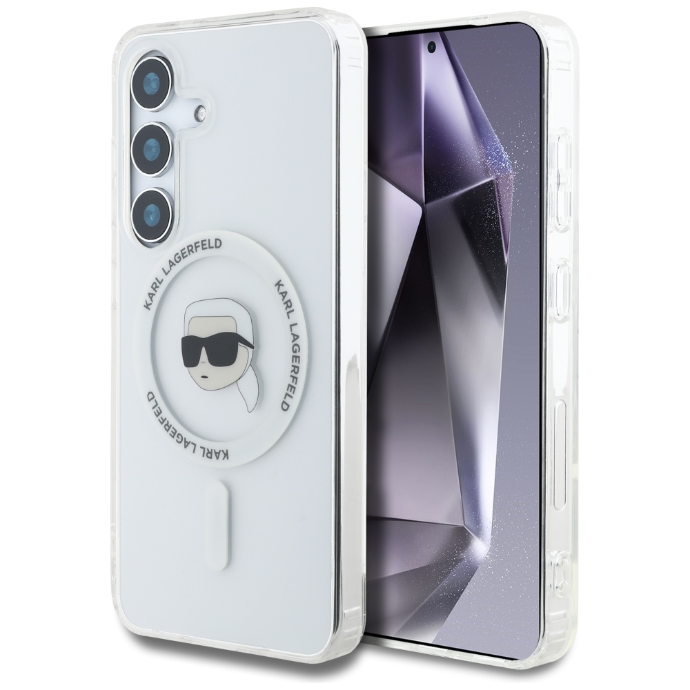Levně Karl Lagerfeld IML MagSafe Samsung Galaxy S25 Karlova hlava