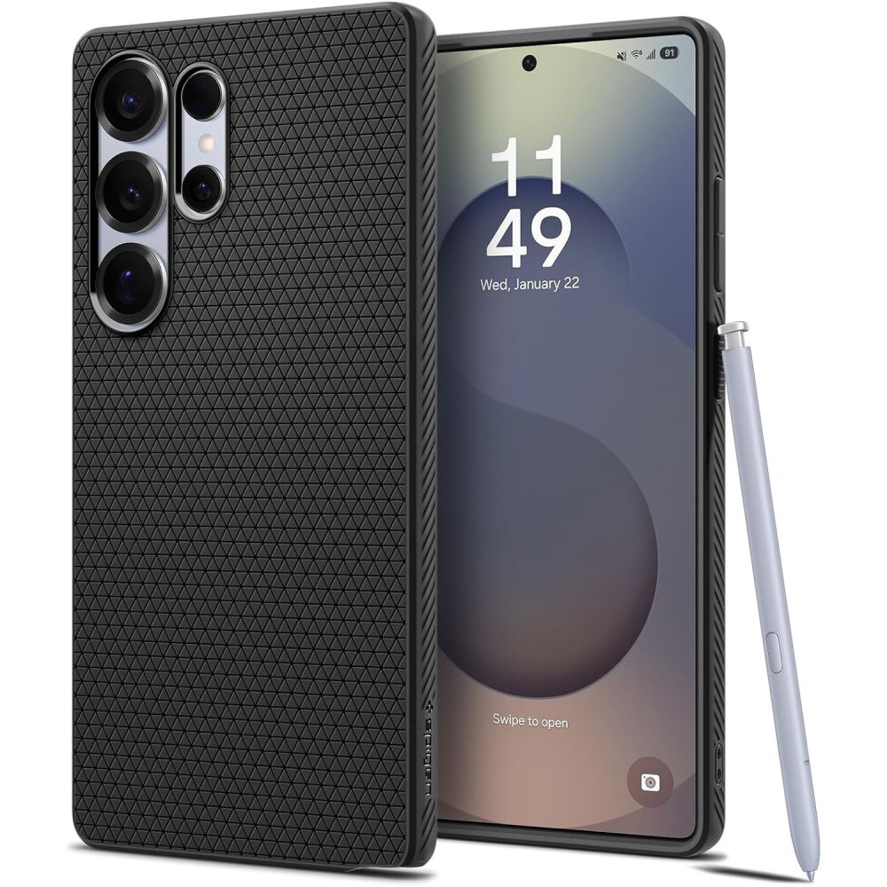 Levně Pouzdro Spigen Liquid Air pro Samsung Galaxy S25 Ultra matná černá