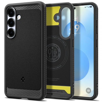 Spigen Rugged Armor MagSafe pro Samsung Galaxy S25 matná černá