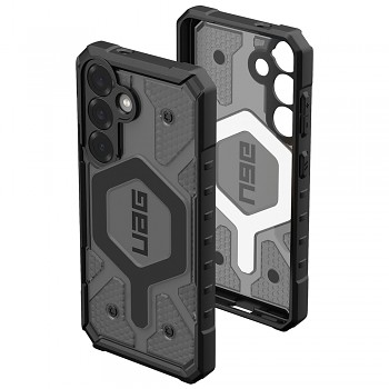 UAG Pathfinder Clear MagSafe pro Samsung Galaxy S25 v barvě popelavé černé