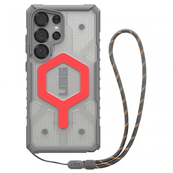 UAG Pathfinder Clear MagSafe pro Samsung Galaxy S25 Ultra Active Lava Lanyard