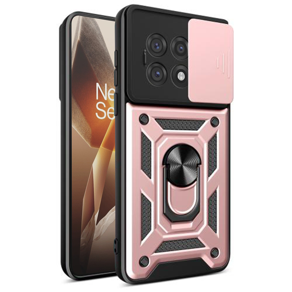 Levně Techsuit CamShield Series OnePlus 13R růžově zlatý