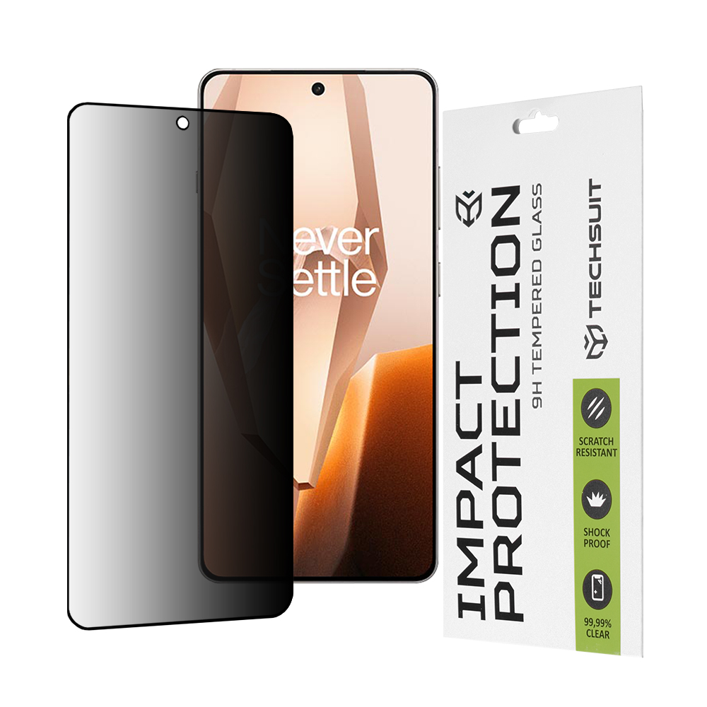 Ochranné sklo Techsuit 111D Privacy Full Glue pro OnePlus 13R černé