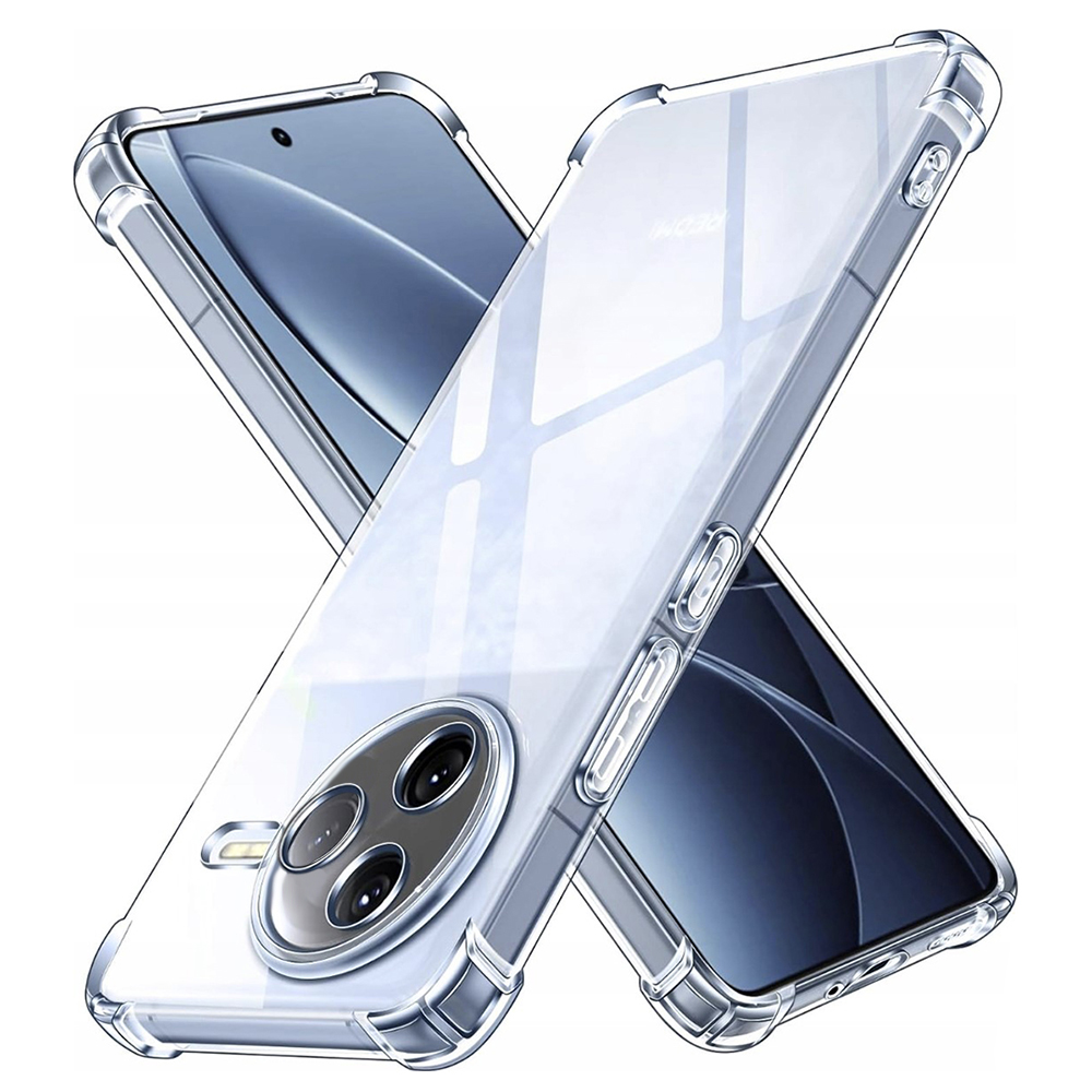 Levně Techsuit Shockproof průhledný silikon pro Xiaomi Poco F7 Pro průhledný