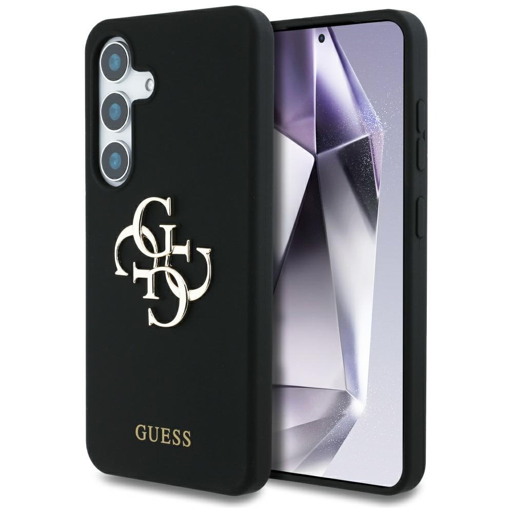 Levně Guess Silicone 4G Big Metal Logo pouzdro Samsung Galaxy S25 černé
