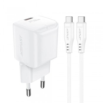 Acefast Wall Charger Set A77 s kabelem Type-C bílá