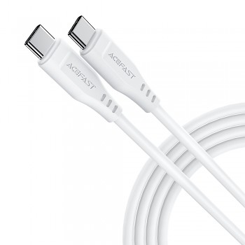 Acefast Datový kabel C3-03 Type-C na Type-C 60W 3A 480Mb/s 1.2m bílý