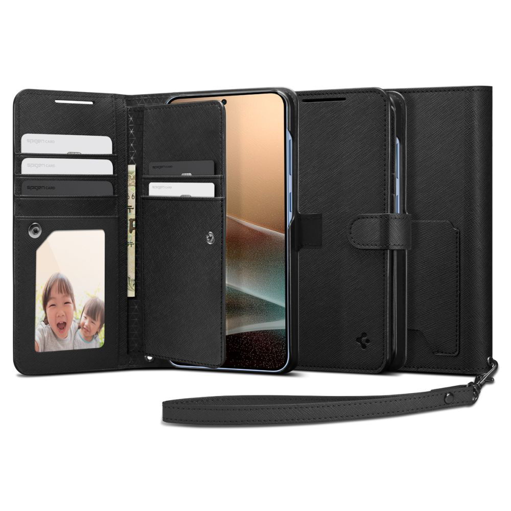 Levně Pouzdro Spigen Wallet S pro Samsung Galaxy S25 Plus černé
