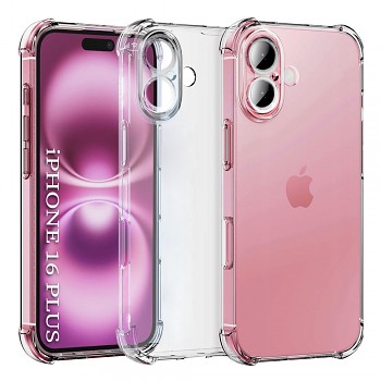 Techsuit Shockproof průhledný silikon iPhone 16 Plus průhledný