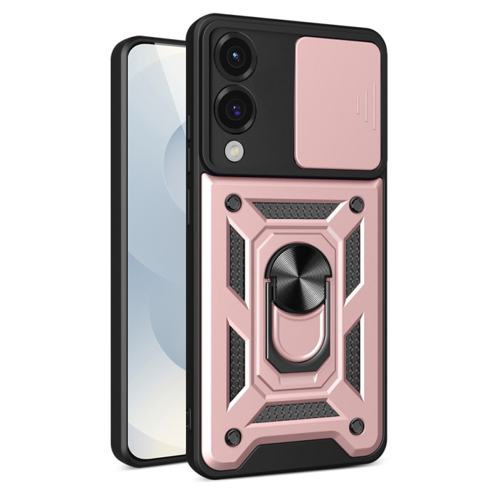 Levně Techsuit CamShield Series Samsung Galaxy S25 Edge růžově zlatý