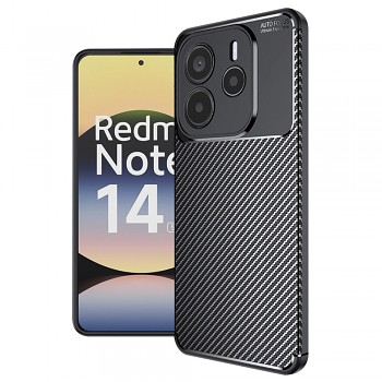 Pouzdro Techsuit CarbonFiber pro Xiaomi Redmi Note 14 5G černé