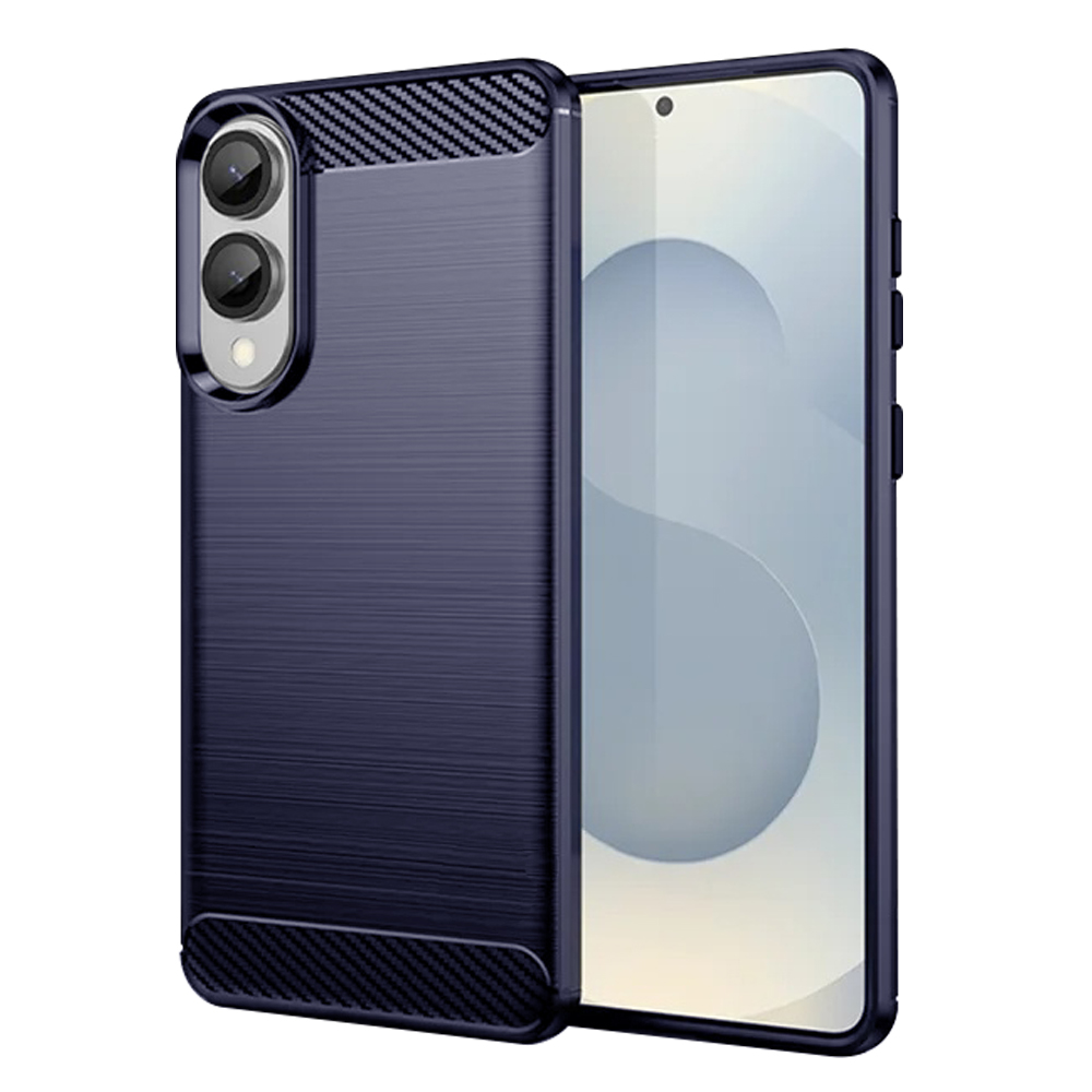 Levně Techsuit Carbon Silicone pro Samsung Galaxy S25 Edge modrý