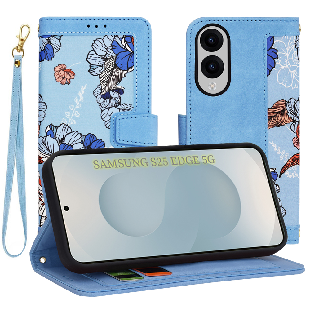 Levně Pouzdro Techsuit FlipCraft pro Samsung Galaxy S25 Edge v živé modré