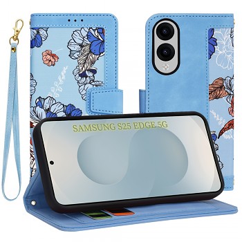 Pouzdro Techsuit FlipCraft pro Samsung Galaxy S25 Edge v živé modré