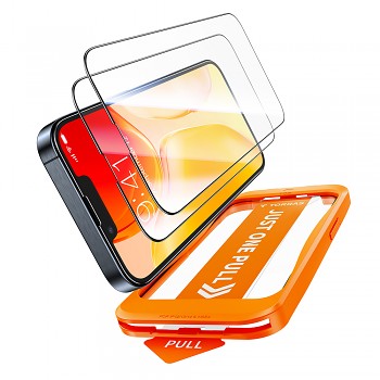 Torras GlassGo Install Master (2 balení) iPhone 16e černá